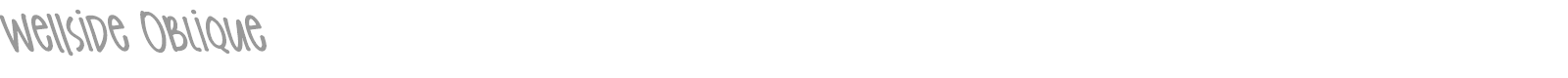 Wellside font preview